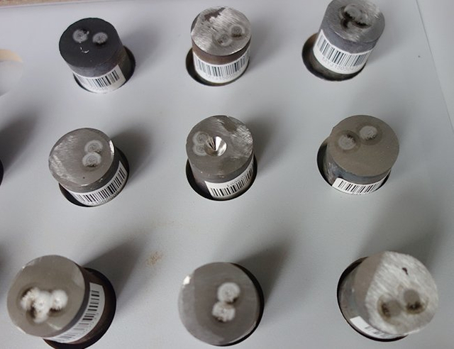 échantillon de test spectrographe pour le traçage de la qualité