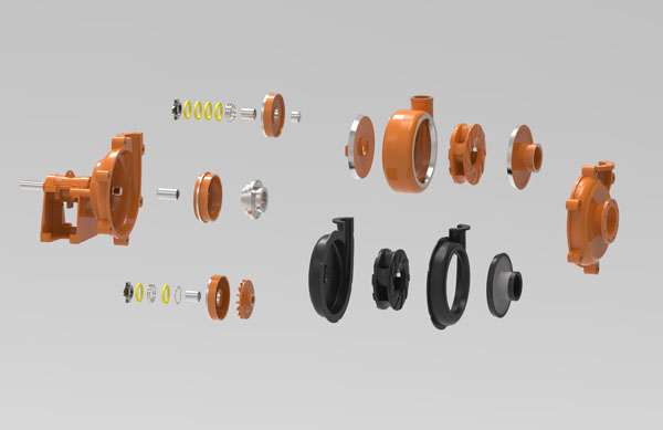 Composants de la pompe à lisier centrifuge